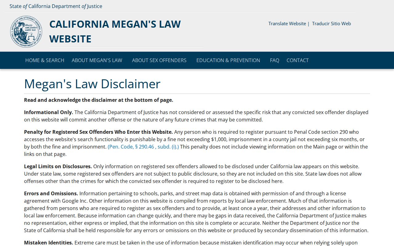 Palm Desert people directories California Megan's Law safety search